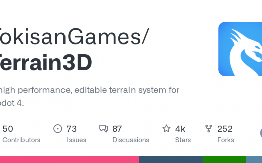 Terrain3D — высокопроизводительный ландшафт (GDExtension)